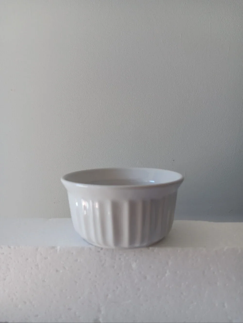 Corningware Stoneware Small Round Bowl Oven-Safe Ramekin French White 7 ounce